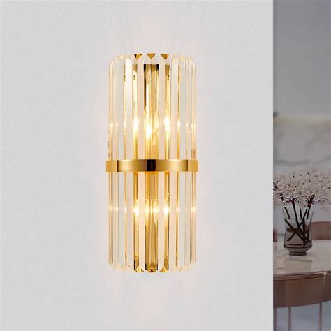 Buy Modern Led Wall Lamp Gold Crystal Wall Sconces For