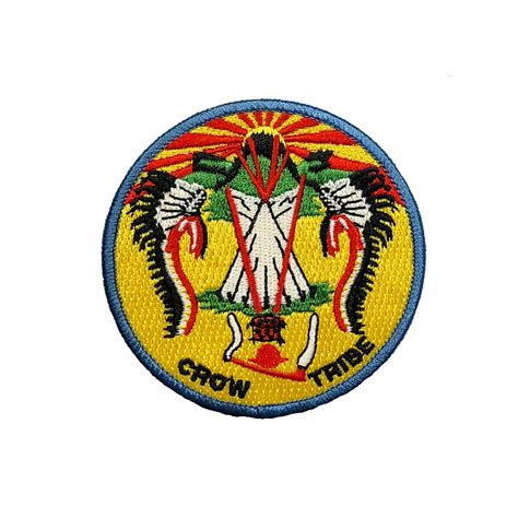 Crow Tribe Flag Patch Custer Battlefield Trading Post Company