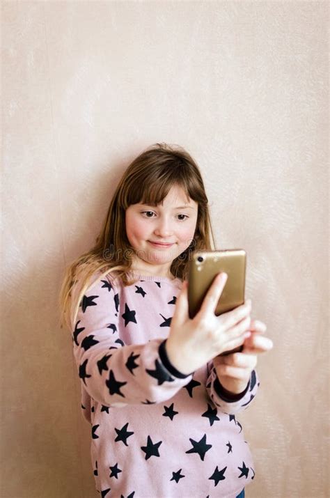 Little Girl Take A Selfie Stock Photo Image Of Beautiful 117523142