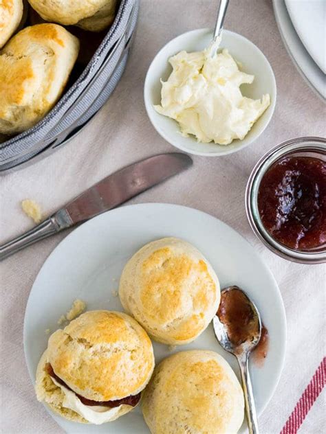Easy English Scones Recipe With Jam And Clotted Cream