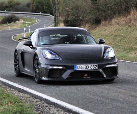Porsche Cayman Gt Spied Naked Shows Aggressive Aero Hot Sex Picture