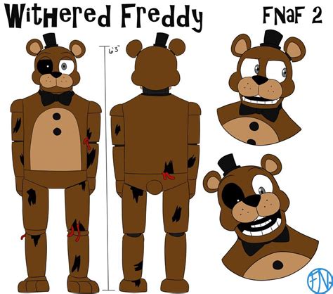 Withered Freddy Reference Sheet By Fnafnations Fnaf Fnaf Funny Fnaf