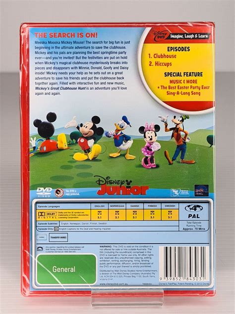 Mickey Mouse Clubhouse Mickeys Great Clubhouse Hunt Dvd Disney