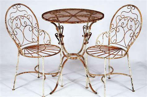 See more ideas about metal bistro chairs, bistro chairs, chair legs. 2 Wrought Iron Ice Cream Chairs and Table Set - Metal ...