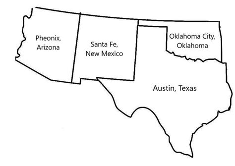 Southwest Region States And Capitals Geography Quizizz