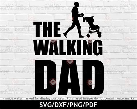 The Walking Dad Svg Funny Fathers Day Svg Dad Life Svg Etsy Uk