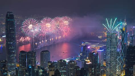 Hong Kong Holds Fireworks Show To Celebrate Lunar New Year Cgtn