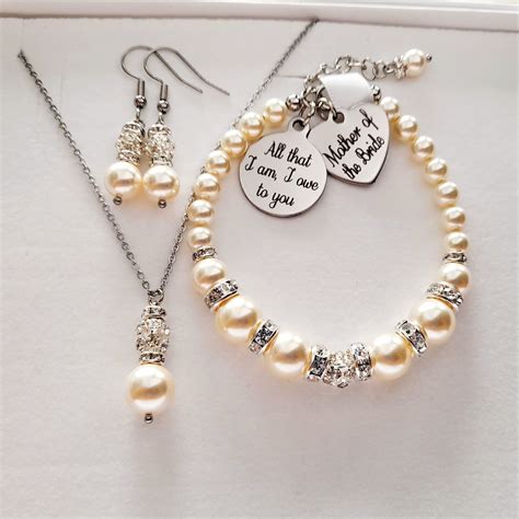 Mother Of The Bride Wedding Jewelry Set From The Bride T Etsy