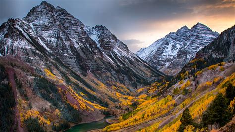 Wallpaper autumn, forest, mountain, 4k, Nature #16241