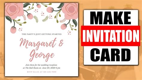 How To Make Invitation Cards Quick And Easy Youtube