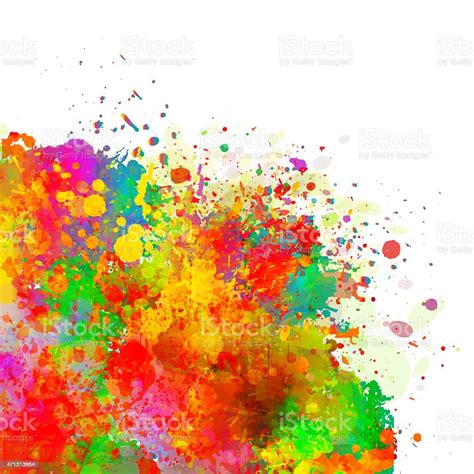 Abstract Color Splash Background Stock Illustration Download Image