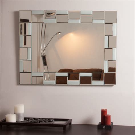 Décor Wonderland Quebec Modern Bathroom Wall Mirror 24w X 32h In