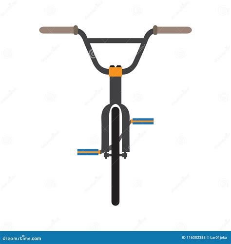 Bicycle Front View Stock Vector Illustration Of Vector 116302388