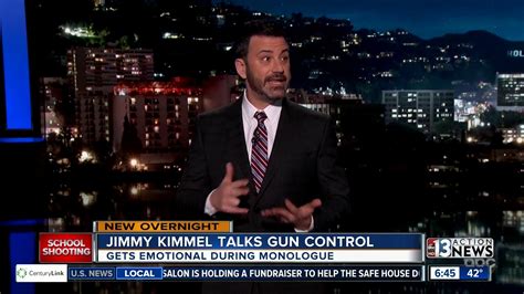 Jimmy Kimmel Gets Emotional While Talking Gun Control Youtube