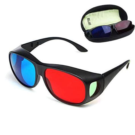 Buy Bial Red Blue 3d Glasses Cyan Anaglyph Simple Style 3d Glasses 3d Movie Game Extra Upgrade