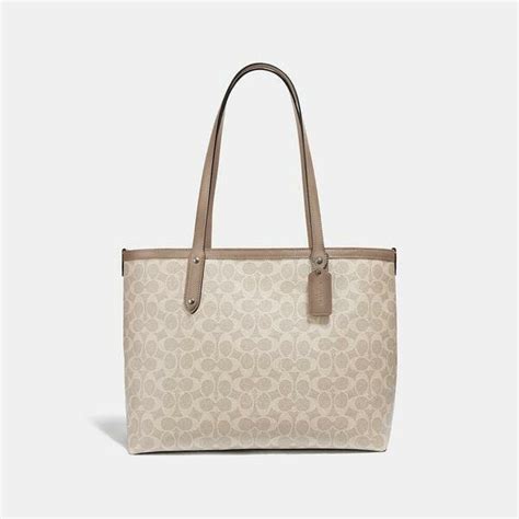 Central Tote With Zip In Signature Canvas Fashion 4