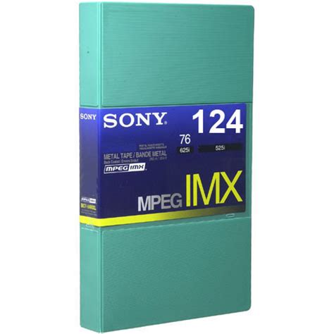 Sony Bct124mxl Mpeg Imx Video Cassette Large Bct124mxl Bandh