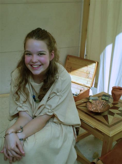 Rebecca Lydamore As Roman Girl During A Re Enactment Event At The