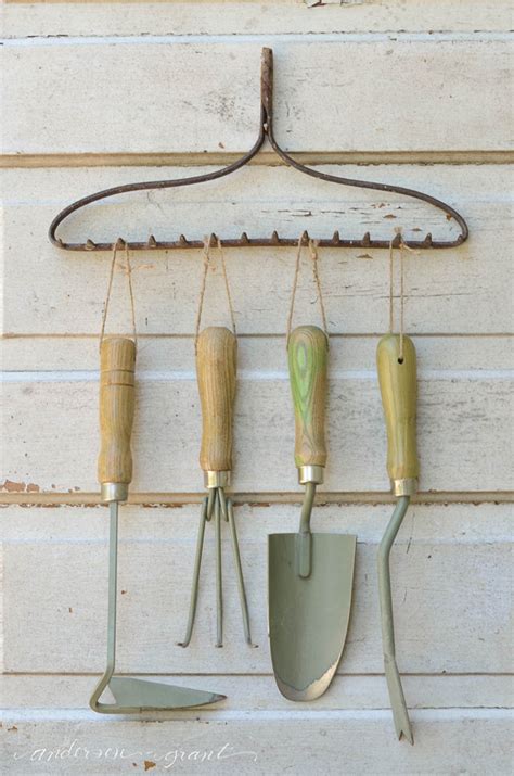 Organizing Garden Tools With A Repurposed Rake Anderson Grant