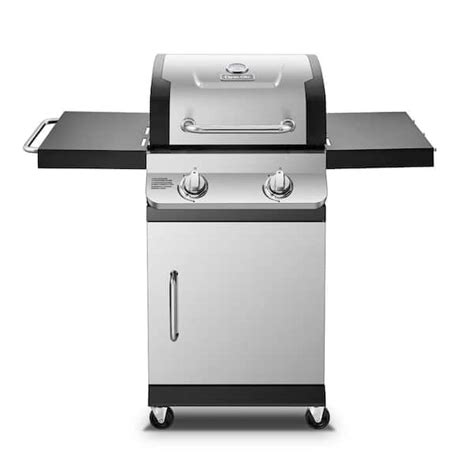 Dyna Glo Premier 2 Burner Propane Gas Grill In Stainless Steel With