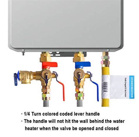 Hydro Master 34 Inch Ips Isolator Tankless Water Heater Service Valve Kit