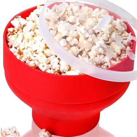 New Silicone Microwave Popcorn Popper Maker Collapsible Hot Air Machine