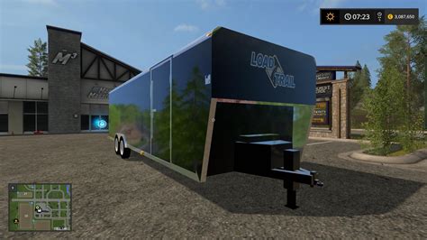 30ft Loadtrail Enclosed Trailer Converted V10 Fs17 Farming Simulator