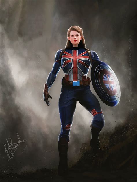 artstation captain peggy carter what if peggy became captain america