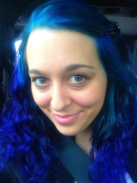 Diluted Pravana Vivids In Blue On Top Then Full Strength Violet Mixed