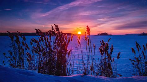Winter Sunset Wallpaper 74 Pictures