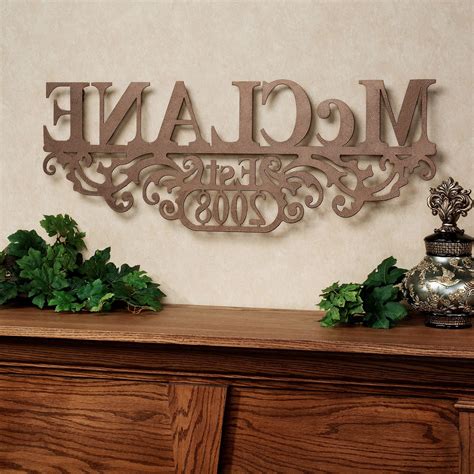 15 Best Collection Of Custom Last Name Wall Art