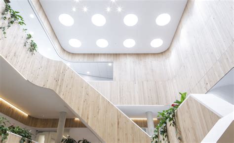 The use of sufficient acoustic absorbing materials prevents reverberation. Acoustic plaster and acoustic spray seamless ceilings