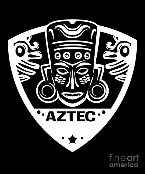 Aztec Mask Maya Inca Culture Civilization Ancient Gift Digital Art By Thomas Larch Fine Art