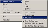 Enable Or Disable Align To Grid For Desktop Icons In Windows XP