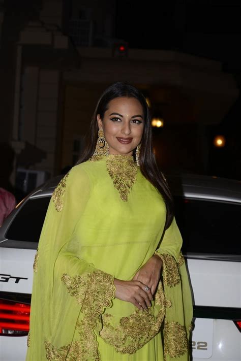 Sonakshi Sinha In Green Dress At Ekta Kapoor Diwali Party Cinehub
