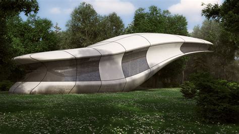 Aerodynamic Shelter A Dynamic Shape As A Futuristic Residence