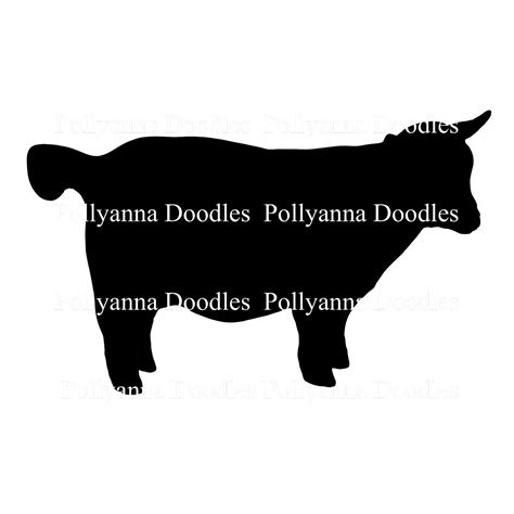 Pygmy Goat Silhouette Svg Png Jpeg Download Files Etsy