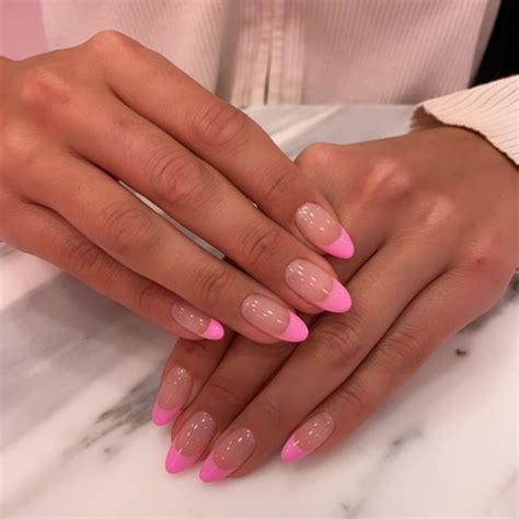 NAIL’D IT LONDON on Instagram: “Pink french tips 💕 #manicure #frenchmanicure #fullsetnails #