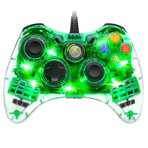 Pdp Afterglow Green Light Up Wired Controller Gamepad For Microsoft