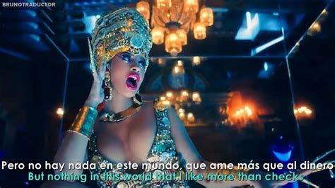 Cardi B Money Lyrics Español Video Official Youtube