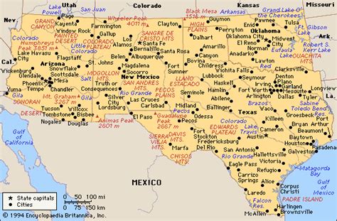 Learn about southwest states with free interactive flashcards. Map - The Southwest