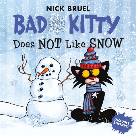 The cranky feline star of nick bruel 's bad kitty series gets bonked on the head (many, many times) and starts to think she's a dog, setting up funny scenarios playing off the distinctive traits of dogs and cats. Books | Bad Kitty Books