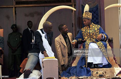 King Oyo Nyimba Kabamba Iguru Rukidi Iv Speaks To Two Members Of His