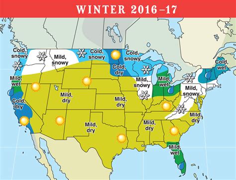 2016 2017 Long Range Weather Forecast For Us And Canada Old Farmer
