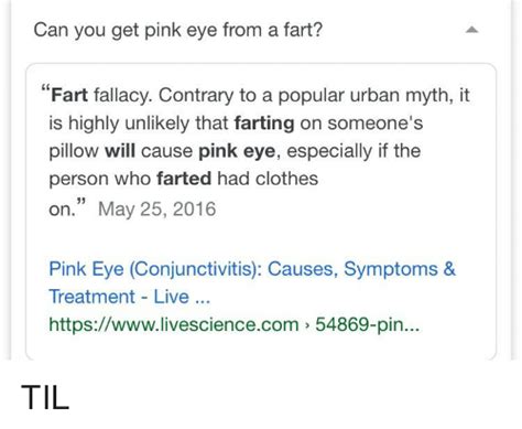 Can You Get Pink Eye From Farts The Seven Miles