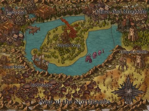 Map Of The Northlands Rinkarnate
