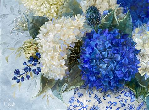 Hydrangea Painting Cathy Lewis Painting Hydrangea Oil Painting