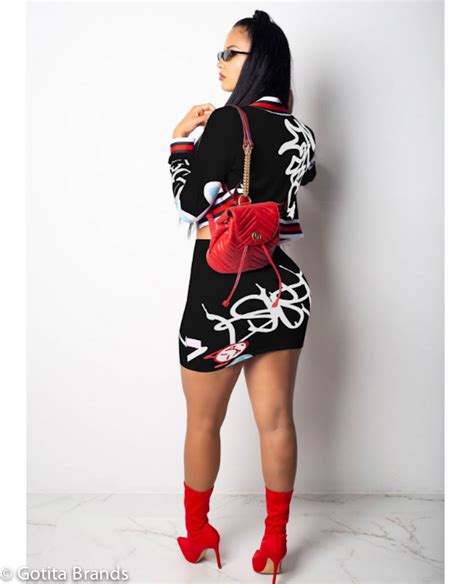 colombian fashion trends sexy morena fabulous skirt set black gotita brands