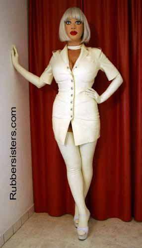 Peplum Dress Bodycon Dress Human Doll Female Mask Rubber Doll Heavy Rubber Masking Lack