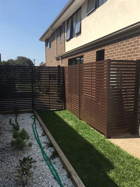 Diy Aluminium Horizontal Slat Fencing And Bunnings Melbourne